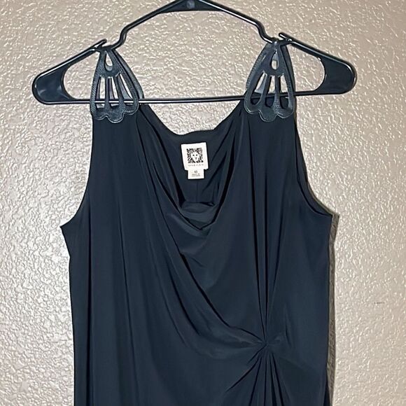 Anne Klein Black Knee Length Dress size 10 - Picture 2 of 6